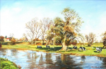 Ganado Vaca Toro Painting - Vacas en Radwell